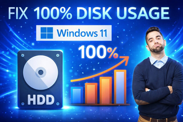 วิธีแก้ Disk 100 Windows 11 แบบละเอียด เห็นผลจริง ใช้ได้ทุกเครื่อง