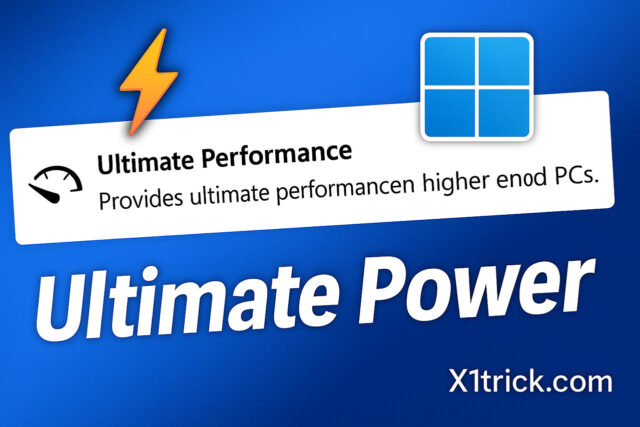 วิธีเพิ่มพลัง Ultimate Performance ให้ระบบ Windows 11