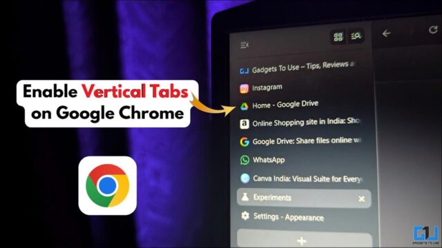 วิธีเปิด Vertical Tabs บน Google Chrome จัดระเบียบแท็บแนวตั้ง