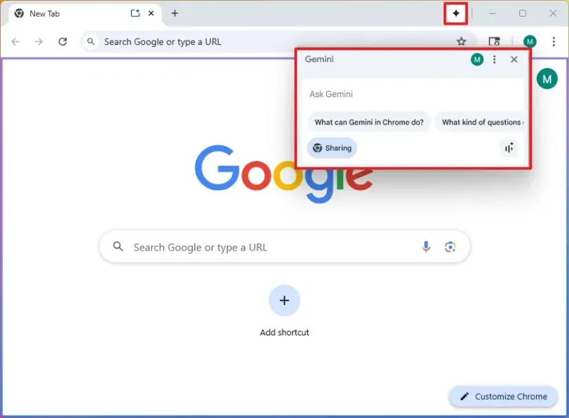 Gemini บน Chrome ใช้งาน AI ได้ทันทีจากเบราว์เซอร์ไม่ต้องเข้าเว็บ