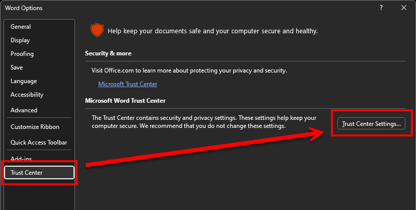 หน้าจอการตั้งค่า (Settings) ของ Windows แสดงการคลิกเลือกเมนู Apps ที่แถบด้านซ้าย โดยมีกรอบสีแดงและลูกศรชี้ไปยังเมนู Default apps ทางด้านขวา ซึ่งกำลังพิมพ์ค้นหานามสกุลไฟล์ .doc เพื่อตรวจสอบและตั้งค่าโปรแกรมเริ่มต้นให้เป็น Microsoft Word